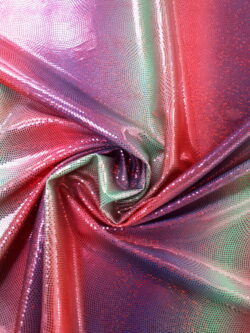 Lycra rood bruin groen gestreept