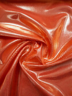 Lycra oranje gold metallic