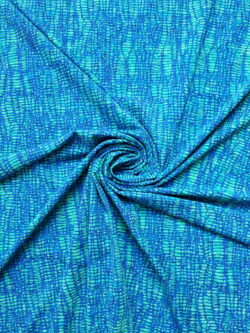 Lycra blauw strepen