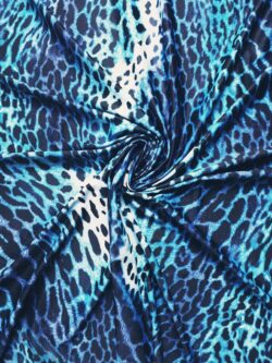 Lycra blauw panter
