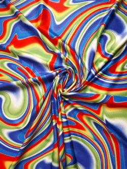 Lycra regenboog golvend