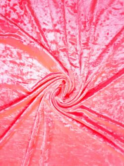 Velours crushed roze bubble