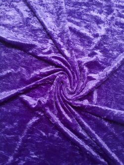 Velours crushed paars violetto