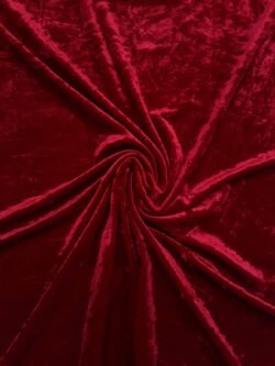 Velours crushed rood masai