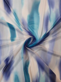 Mesh gaas multicolour blauw