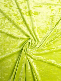 Velours crushed groen lime