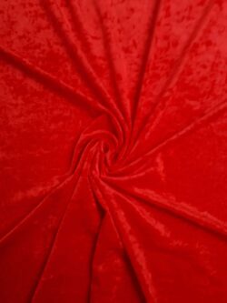 Velours crushed rood venere