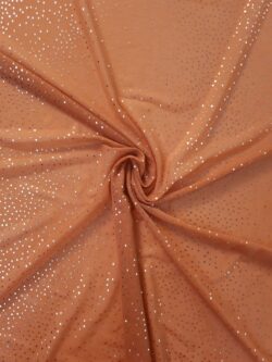 Mesh gaas huid donker metallic zilver hologram twinkle