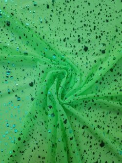 Mesh gaas groen metallic groen storm