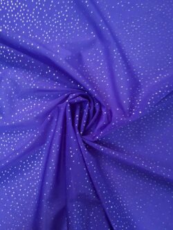 Mesh gaas paars metallic zilver hologram twinkle