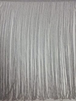 Franjes zilver glitter lengte 40 cm