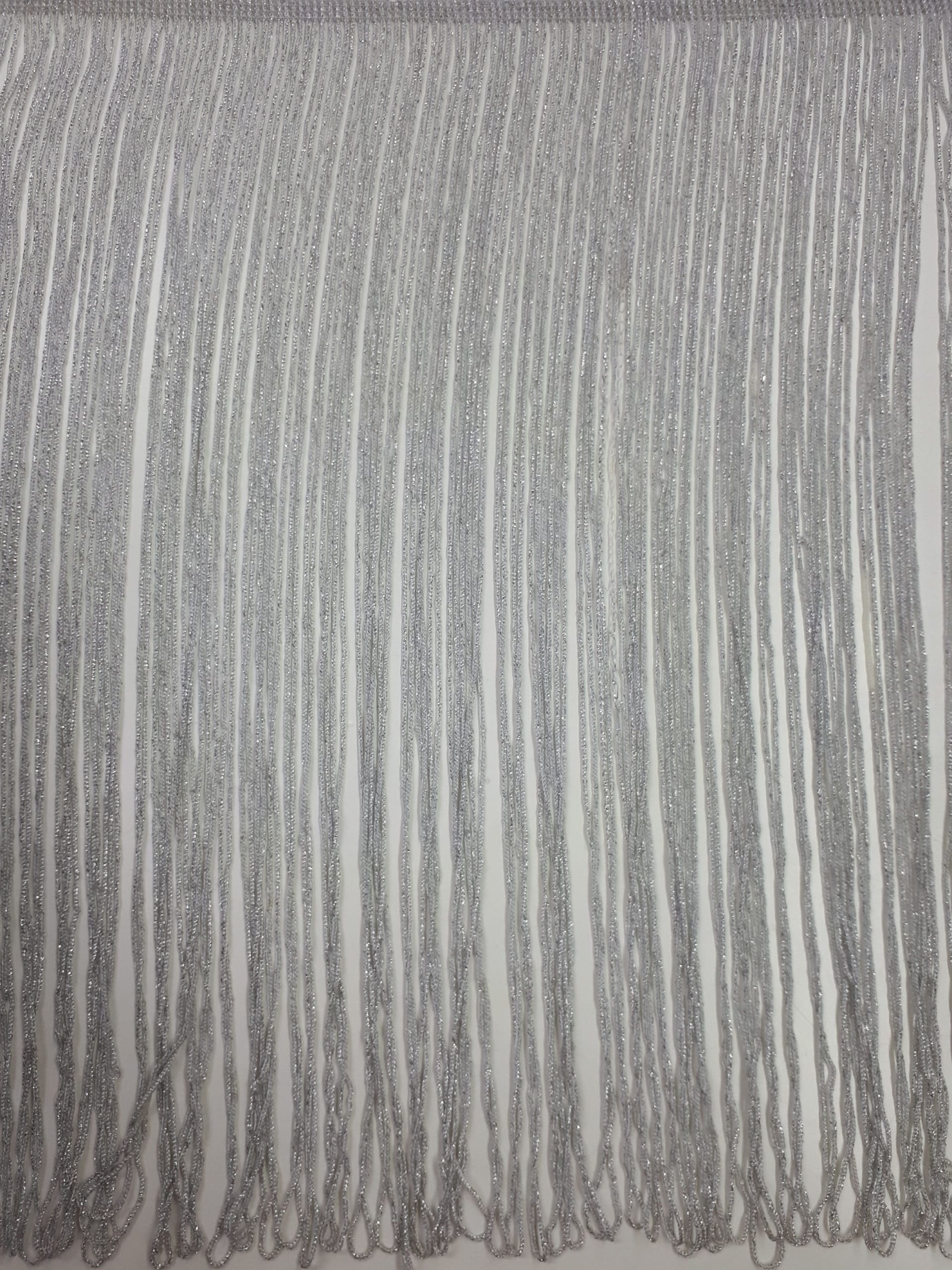 Geldschieter roem veelbelovend Franjes zilver glitter lengte 40 cm - Bon Floor